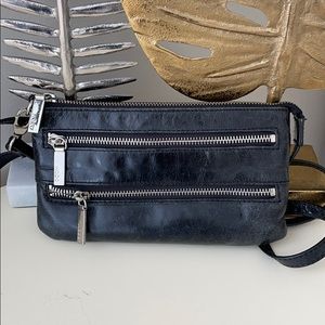 Black Leather Convertible HOBO Brand Bag
